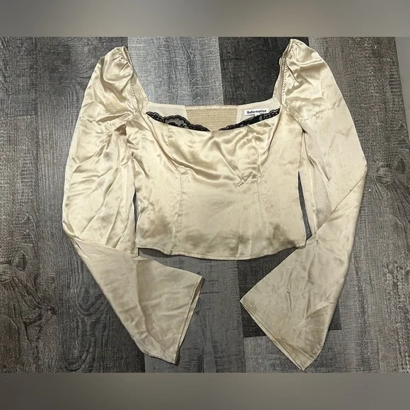 Reformation Rita Silk Top - Picture 3 of 4